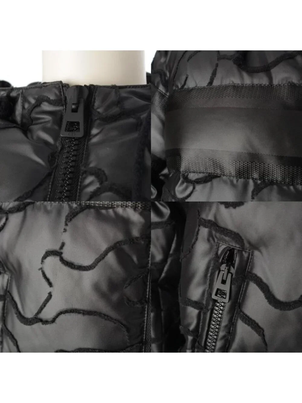 Dior Cropped Insulation Hood Puffer Jacket Black XS